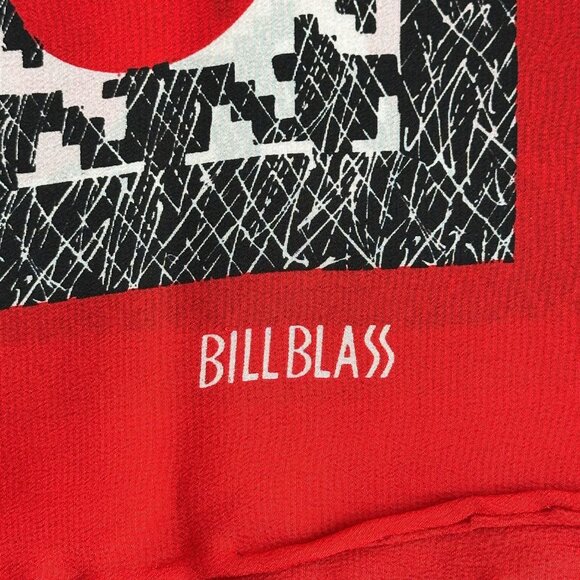 Bill Blass Polka Dot Silk Scarf, Houndstooth, 34x34 NWT Vintage - Picture 8 of 8